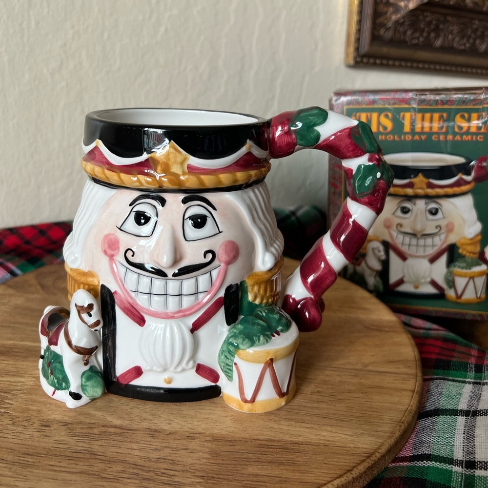 Vintage Christmas Nutcracker mug